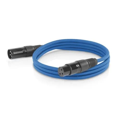 ETEC XLR audio cable 3m microphone cable blue